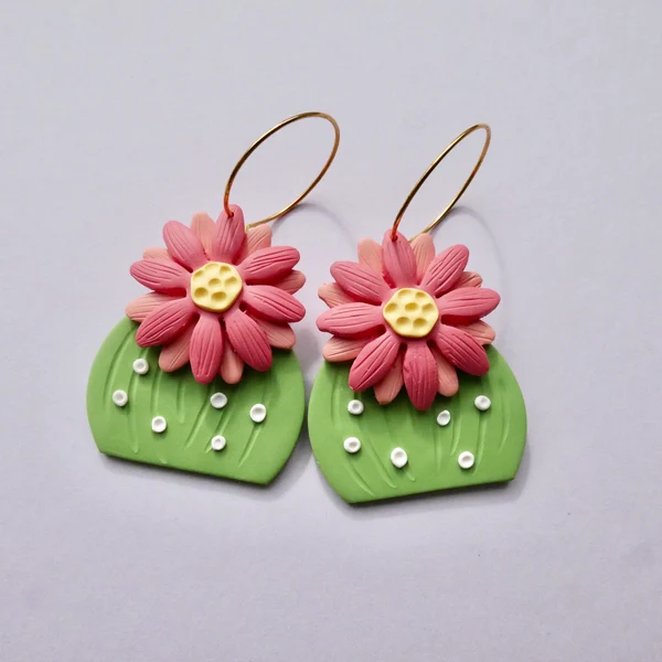Cactus Flower Earrings